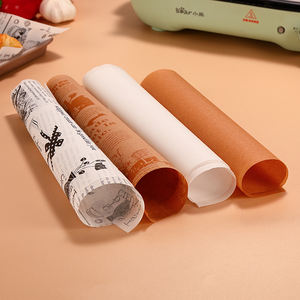 Papel de Hornear Blanco Personalizado de 38*28cm, Papel de Hornear Antiadherente de Grado Alimenticio, Papel de Barbacoa Resistente al Aceite de Silicona, 500 Piezas - Product Image 5