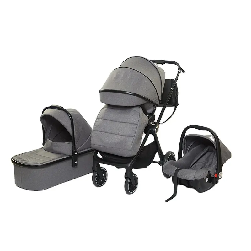 Reizen Kinderwagen 3 In 1 Set Luxe Kinderwagen Voor 0-3 Jaar Peuter En 1888 Kwaliteit 4 In 1 Buggy Met Autostoel En Mand