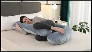 Oreiller de grossesse en forme de U pour femmes, couleur or, vente en gros - Product Image 5