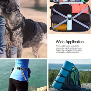 مشبك بلاستيكي للحزام قابل للتخصيص بشعار محفور بالليزر، مشبك تكتيكي غربي سريع التحرير، أداة تعديل حزام حقيبة الجولف - Product Image 6