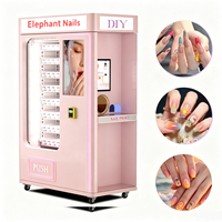 Máquina Expendedora de Arte de Uñas 3D Todo en Uno, Kiosco de Belleza Comercial de Autoservicio con Pantalla Táctil Integrada para Impresión de Uñas, Control Remoto por IA