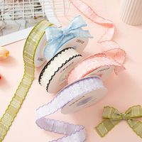 Ruban tricoté à bordure de macaron, accessoire pour cheveux ondulés, nœud, pince à cheveux, accessoire vestimentaire