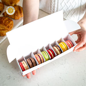 OOLIMAPACK <span class=keywords><strong>Meilleur</strong></span> prix Boîtes à macarons Boîte cadeau pour macarons pour l'emballage des macarons - Product Image 1