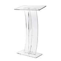 Fabricant usine fournisseur clair acrylique pupitre Podium mobilier scolaire mobilier commercial