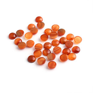 หินอัญมณีทรงหลวมแบบธรรมชาติกึ่งมีค่าสีแดงลูกไม้อาเกตและพลอยหลังเบี้ยทรงกลมสีนิล - Product Image 4