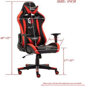 Silla de juego DDP, silla de juego barata Red Rocker <span class=keywords><strong>Champion</strong></span>, asiento de coche compacto Stuhl Scorpion, silla de juego para Alduts Teens Kids - Product Image 2