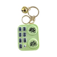 Mini-lecteur de musique transfrontalier, porte-clés DJ, machine de jeu électronique lumineuse créative de dessin animé, pendentif de sac
