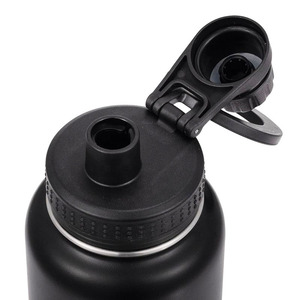 Bouteille d'eau réutilisable, bouteille isotherme multifonction, anti-fuite, en acier inoxydable avec couvercle magnétique - Product Image 4