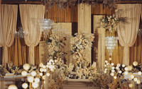 Rideaux en velours de luxe de 1,5 m de large, tissu pour fond de scène, draperies pour mariage, décoration de plafond