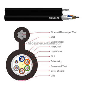<span class=keywords><strong>Cable</strong></span> de <span class=keywords><strong>Fibra</strong></span> Óptica GYTC8A de 2-288 Hilos, Autoportante, para Exteriores, con Alambre de Acero o FRP, G657, FTTH - Product Image 4