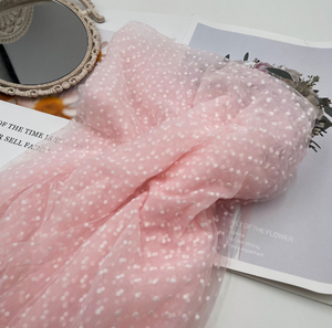 Tessuto di Tulle in poliestere 100% 3D in Tulle tessuto di maglia floccato in Tulle per il vestito - Product Image 2