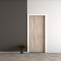 Porte intérieure à âme creuse en bois massif chêne et noyer, insonorisée, certifiée ISO, sur mesure, vente en gros