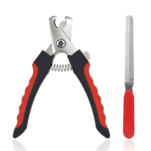 Cortauñas Profesional de Acero Inoxidable para Perros y Gatos, Color Rojo - Product Image 1
