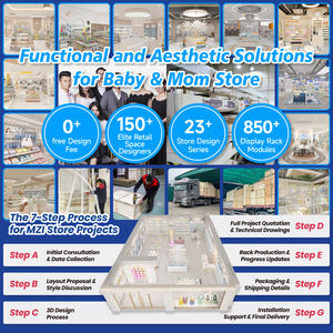 BBC009 Étagère de présentation de style tendance pour boutique de bébé, design d'intérieur pour <span class=keywords><strong>magasin</strong></span> de vêtements pour bébé, présentation pour <span class=keywords><strong>magasin</strong></span> de maternité et de bébé - Product Image 3