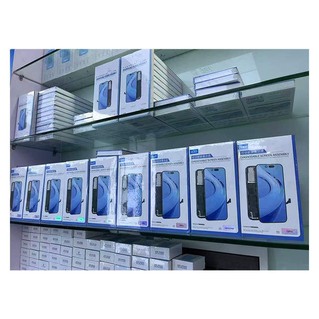 High Quality OLED Diagnosable Screen Assembly Mobile Phone LCDs for iPhone 12 13 14 15 Pro Max Pantallas With Message Removal