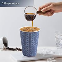Gobelets en papier biodégradables à double paroi pour boissons chaudes, imprimés sur mesure, 4OZ, 6OZ, 8OZ, 12OZ, 16OZ, vente en gros