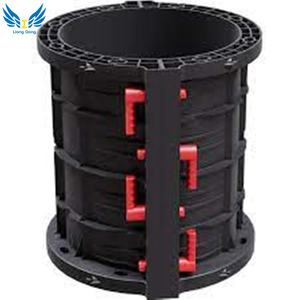 Panneau de coffrage en plastique ABS recyclable au design moderne pour colonnes rondes, facilement assemblable pour la construction en béton - Product Image 4