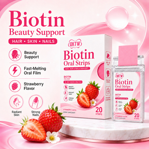 Tiras Orales de Biotina de Marca Privada con Biotina para la Belleza del Cabello, Suplemento OEM de Disolución Rápida - Product Image 4