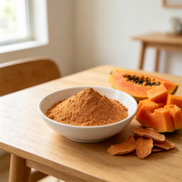 Premium gevriesdroogd papajapoeder voor smoothies, bakkerijproducten, ijs en sauzen