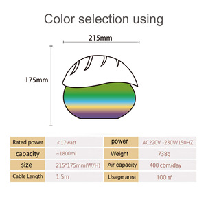 Purificateur d'air YX860 1000 ml, design feuille, aromathérapie, compact, pour usage domestique - Product Image 4