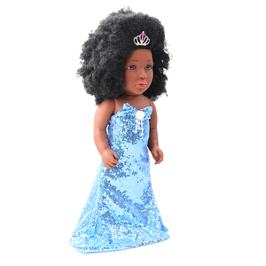 Poupées Reborn en vinyle africain noir bouclé de 18 pouces personnalisées en gros jouets de bébé en plastique de haute qualité pour les filles habiller - Product Image 3