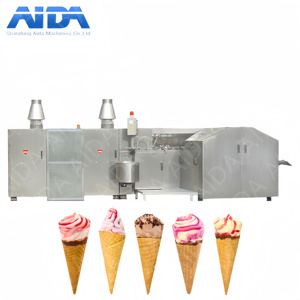 Línea de producción de cono de azúcar en rollo de huevo completamente automática, máquina para hacer conos de gofres, helado de Chocolate, máquina para hacer conos de helado - Product Image 2