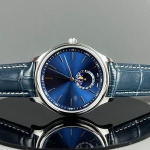 Reloj Mecánico Automático de Alta Calidad con Esfera Azul, Diseño de Fase Lunar, Resistente al Agua, Reloj Tradicional de Diseñador - Product Image 3