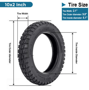 Cityneye M365/Pro tout-terrain antidérapant pneumatique <span class=keywords><strong>pneu</strong></span> extérieur remplacement <span class=keywords><strong>10</strong></span> <span class=keywords><strong>pouces</strong></span> Scooter électrique caoutchouc Tubeless pneus gonflables - Product Image 2