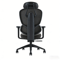 Nouvelle chaise de bureau pivotante avec dossier ergonomique en mousse à mémoire de forme et soutien lombaire réglable pour la maison et les cadres