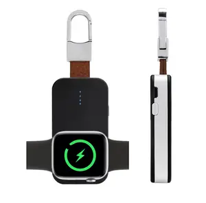 OEM Watch 2 In 1 portatile portachiavi magnetico caricatore Wireless per Apple iWatch serie Mini Power Bank