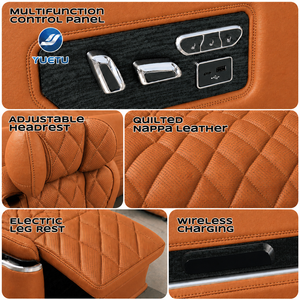 Asientos de capitán de lujo VIP con pantalla táctil, mesa plegable y funciones de masaje y calefacción para <span class=keywords><strong>Lincoln</strong></span> Navigator y Expedition - Product Image 4