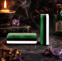 Halloween Amerikanisches Mahjong-Set, Kürbis-Jack-O'-Lantern Acryl-Steine, Gruseliges Feiertagsgeschenk für Frauen