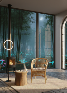 Silla Fabiano de Bambú, Diseño Moderno, Cómoda y Elegante para Sala de Estar y Oficina en Casa, Promueve el Equilibrio y la Serenidad - Product Image 3