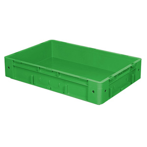 Contenedor de Carga Pesada, Cerrado, PP, LxBxH 600x400x120 mm, 20 Litros, 2 Asas, Verde - Product Image 1
