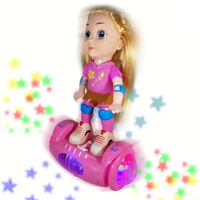 Hoverboard Intelligent B/O pour Fille avec Musique Flash et Lumières Colorées, Ensemble de Jeu Poupée Dansante Électrique pour Cadeaux d'Anniversaire Enfants
