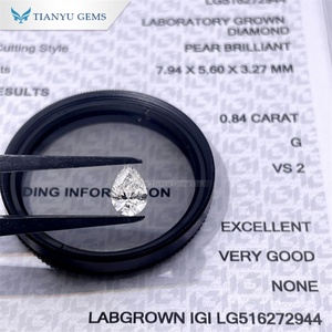 Tianyu Live Lab Grown Diamond Stock Poire Cut CVD--0.84-1.5CT Certificat IGI gratuit pour le diamant - Product Image 6