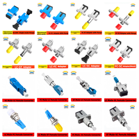 Accessoires de fibre optique SC/FC/ST/LC/MPO Adaptateur Connecteur SM/MM UPC/APC Coupleur Simplex/Duplex/Quad Flange PVC Métal