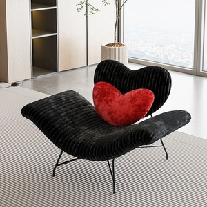 เก้าอี้เลานจ์พิมพ์ลายม้าลายที่ทันสมัยสำหรับห้องนั่งเล่นเฟอร์นิเจอร์แปลงสภาพสะดวกสบายขาตั้งโลหะสำหรับห้องนอนใช้ในอพาร์ตเมนต์ - Product Image 5