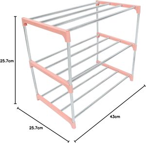 Estantes para Zapatos Ajustables de PP+Acero Inoxidable, Ahorro de Espacio, Precio Bajo, Venta al Por Mayor - Product Image 2