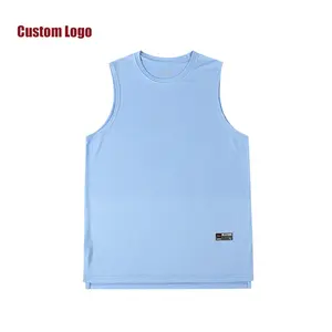 Fitness-Fitnesstraining Individuelles Logo 100 % Polyester-Trainingsanzug Herren Tank-Top Shirt Jerseys