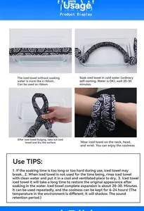 الناس الصيف الرياضة وشاح بارد الجليد الرقبة التفاف عقال باندا وشاح التبريد - Product Image 4