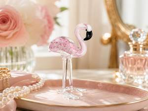 Adorno de Mesa de Cristal de Murano Hecho a Mano, Figura de Colibrí Colorida, Decoración Moderna Art Deco - Product Image 1