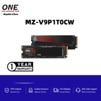 Hard Drive Berkinerja Tinggi 990 PRO, M.2 2280 NVMe PCIe 4.0, 1TB, 2TB, 4TB Solid State Drive, Dengan Heatsink, untuk PS5 & PC Game C