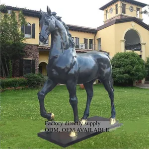 Di alta qualità grande animale all'aperto bronzo cavallo statua rame cavallo scultura