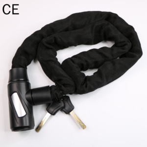 Chaîne antivol de sécurité pour vélo de 1 m (3,3 pi) avec clés, vente en gros d'usine, cadenas de vélo - Product Image 1