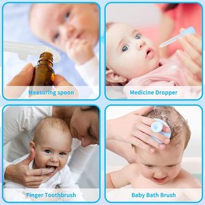 Kit de Soins des Ongles pour Bébé et Nourrisson avec Coupe-Ongles en Silicone, Ciseaux, Pince à Épiler, Lime, Brosse et Peigne – Fournitures Essentielles - Product Image 6