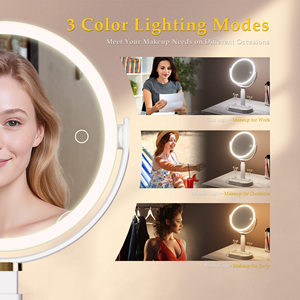 <span class=keywords><strong>Espejo</strong></span> de Maquillaje POWERME con Luces, Interruptor Táctil, <span class=keywords><strong>Espejo</strong></span> de Mesa Iluminado con Aumento - Product Image 5