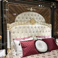 Ensemble de literie en tissu français, style palais européen, tissu floral luxueux, lit double de 1,8 m, adapté aux villas et manoirs de luxe