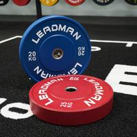 Ensemble de plaques de protection en caoutchouc et de disques de musculation colorés, approvisionnement en gros pour centre de fitness