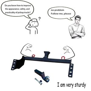 Dropshipping 6000lbs Steel Strengthen Towbar Exterior Accessory Parts for Caravan and Boat Tow Replacement Original Bumper - Product Image 2